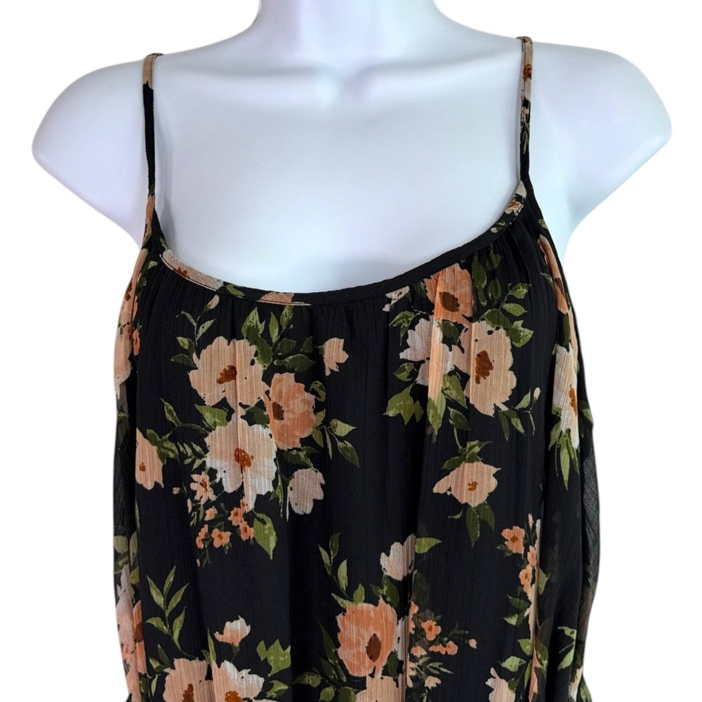 Old Navy The Occasion Floral Maxi Dress Sz L Whimsigoth Fairy Grunge Cottage - Picture 3 of 7